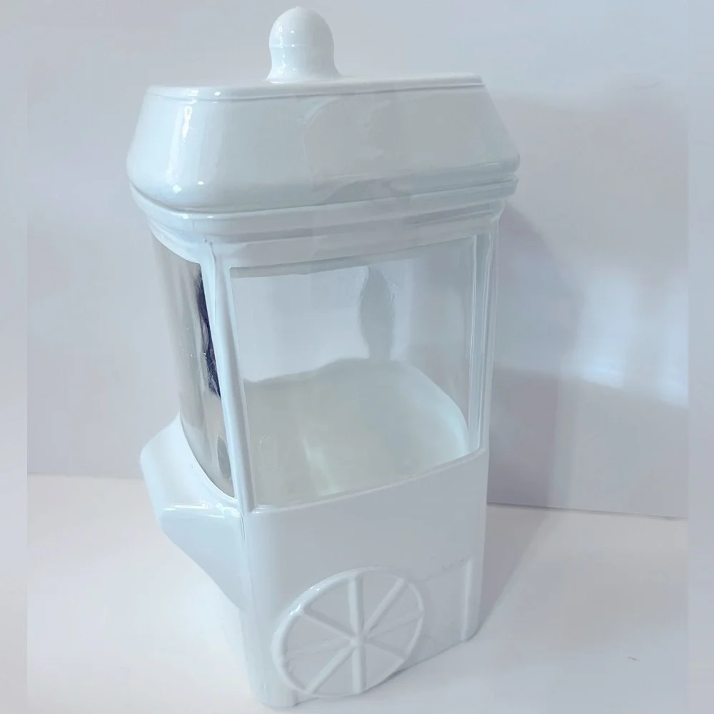 Target 🎯 White Novelty Cart Vessel